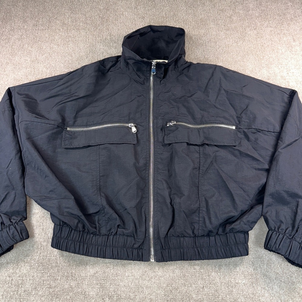 Ashley by 26 International Utility Collection Black Windbreaker Jacket Small